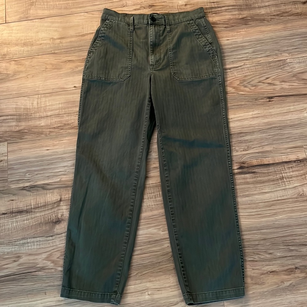 Madewell Green Cargo Pants size 28